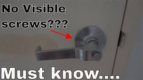 how to remove a door handle with no screws|How to Remove a Door Handle With No Visible Screws.